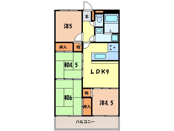 ラフォ－レ夙川の物件間取画像